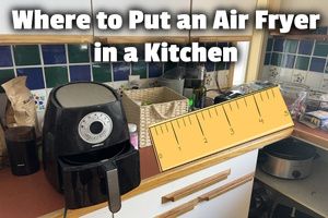 Where to Put an Air Fryer in a Kitchen (best & worst places)