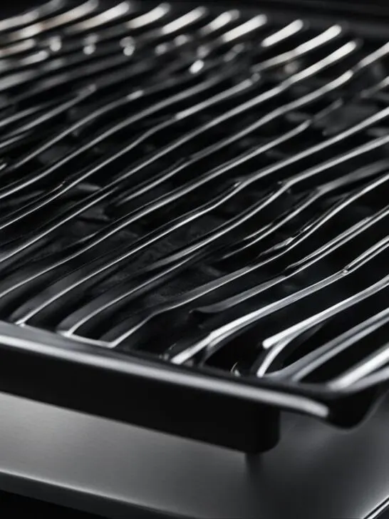 grill pan on a glass top stove