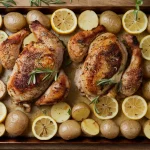 Sheet-Pan Lemon Garlic Chicken with Potatoes