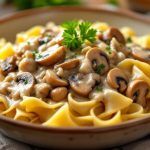 Delicious One Pot Mushroom Stroganoff