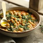 Mediterranean Chickpea and Spinach Stew