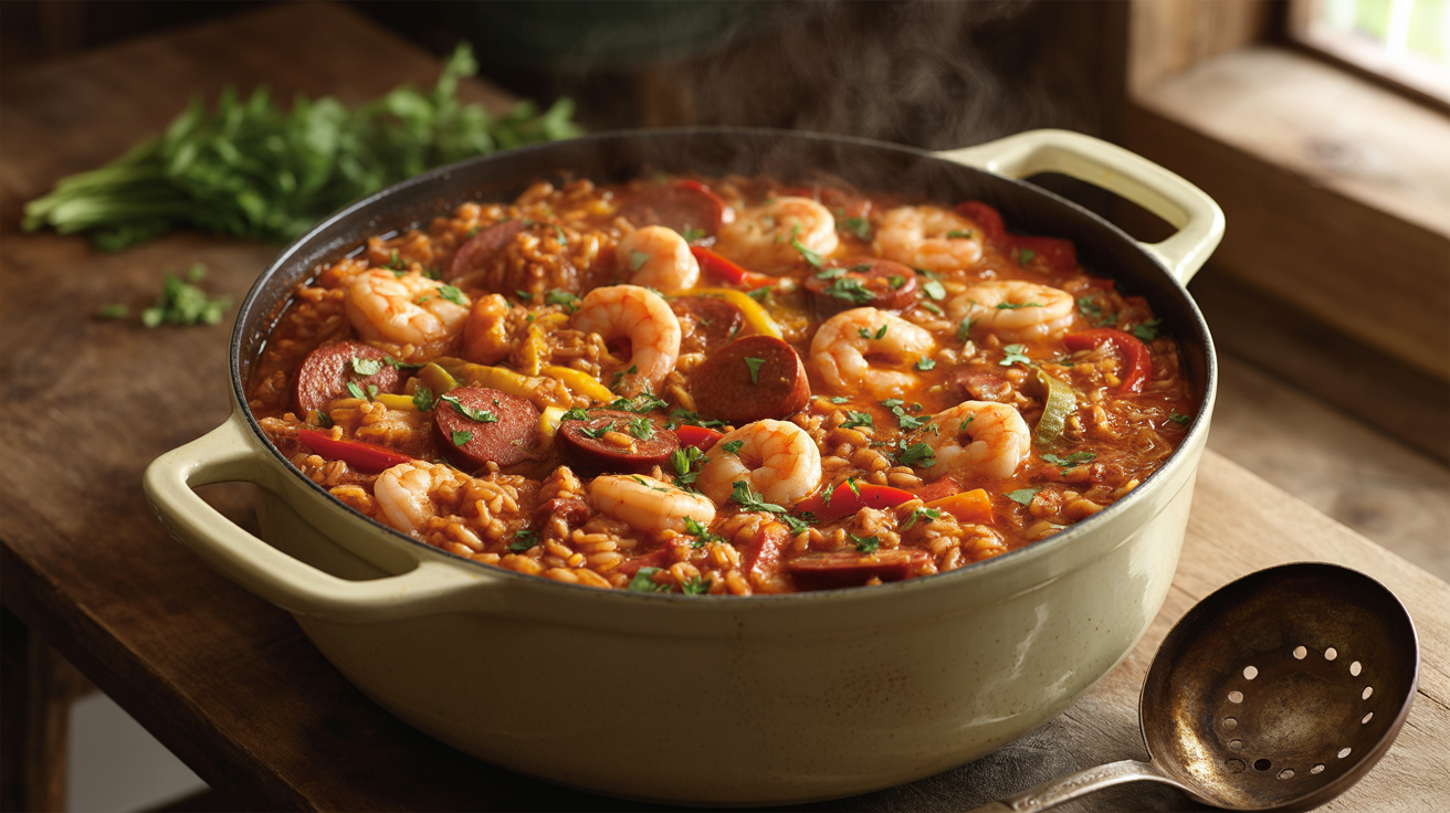 Spicy One Pot Cajun Jambalaya