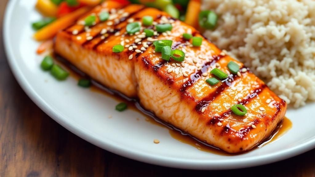 Easy Grilled Salmon with Teriyaki Glaze