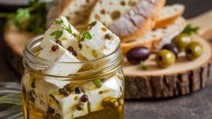 Green Peppercorn-Marinated Feta