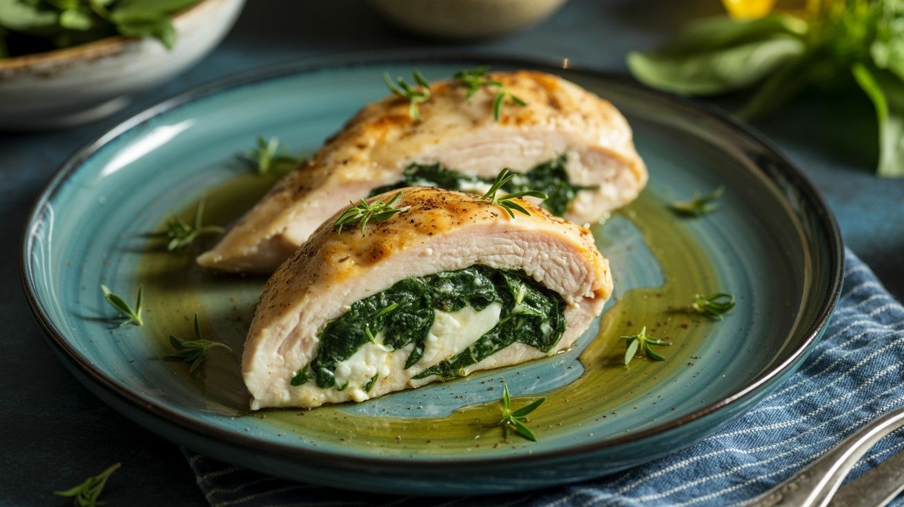 spinach stuffed chicken breasts